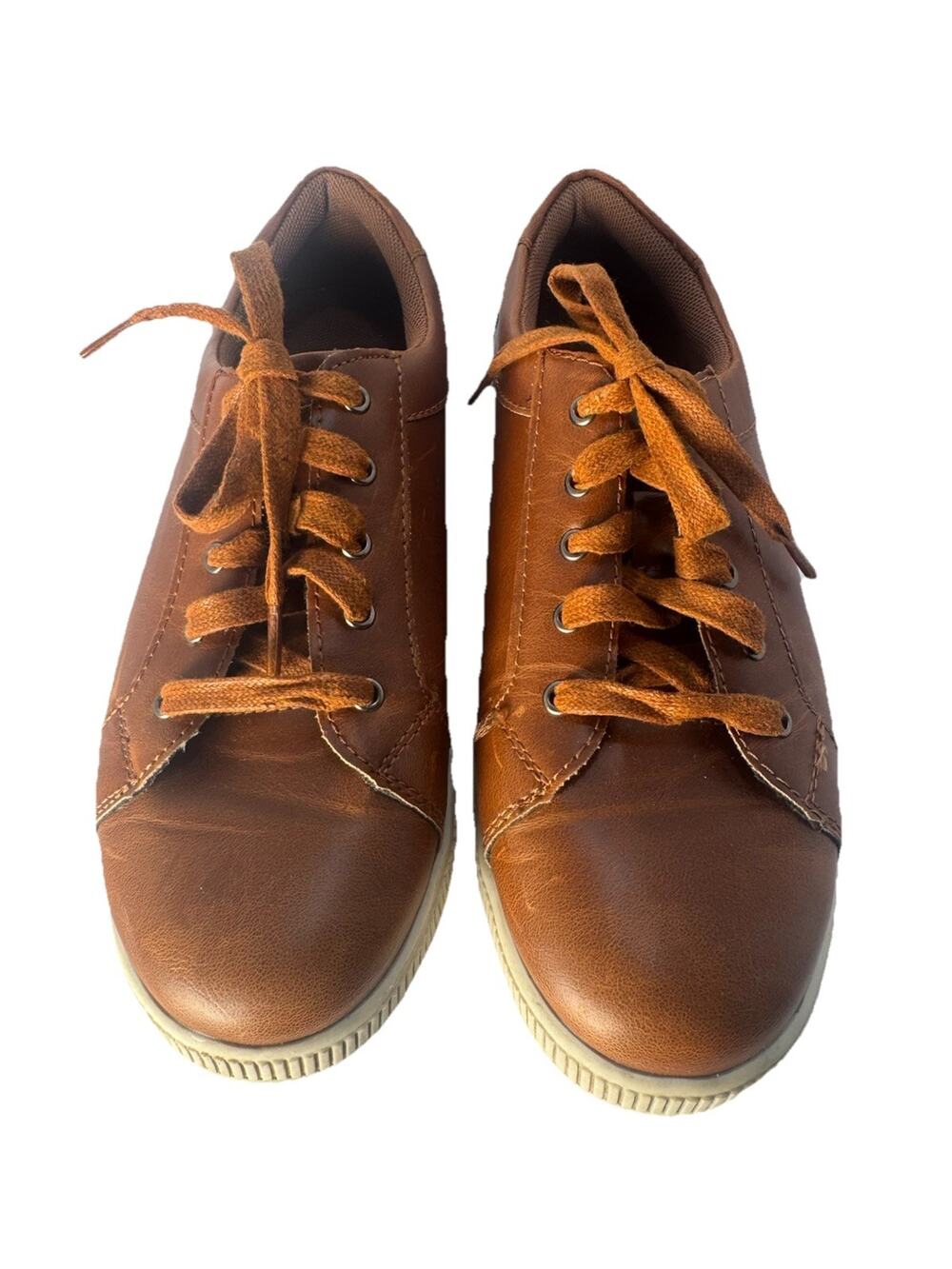 Deer Stags Kane Kids Size 4.5 Brown Casual Lace Up Sneakers Shoes